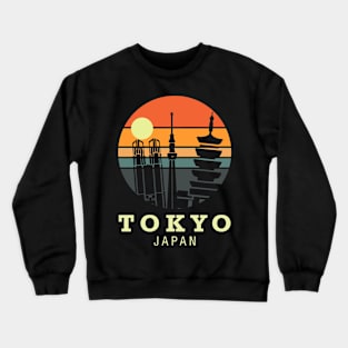 Tokyo Japan Landmarks Crewneck Sweatshirt